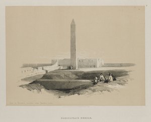 Ägypten und Nubien, Band I: Obelisk in Alexandria, allgemein als Kleopatras Nadel bekannt von Louis Haghe