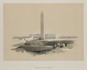 Ägypten und Nubien, Band I: Obelisk in Alexandria, allgemein als Kleopatras Nadel bekannt, 1846 von Louis Haghe
