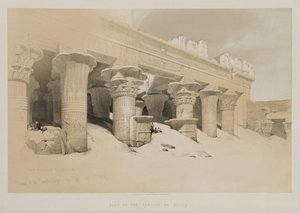 Ägypten und Nubien, Band I: Portikus des Tempels von Edfou, Oberägypten von Louis Haghe