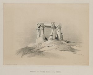 Ägypten und Nubien, Band I: Tempel von Wady Kardassy in Nubien, 1846 von Louis Haghe