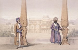 Ein Dooranee-Adliger und sein Begleiter im Palast von Candahar, aus 