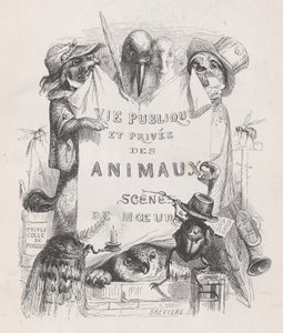 Privates und öffentliches Leben der Tiere, Szenen der Sitten, ca. 1837-47 von Louis Henri Brévière