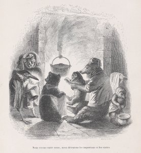 Wir leben unter uns, wir hassen die Belästigungen und die Besuche aus Szenen aus dem..., ca. 1837-47