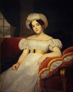 Porträt von Prinzessin Natalja Stepanowna Golizyna, geb. Gräfin Apraksina, 1824