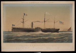 New York & Havre Steam Navigation Company U.S. Mail Dampfschiff Humboldt, D Lines, Kommandant