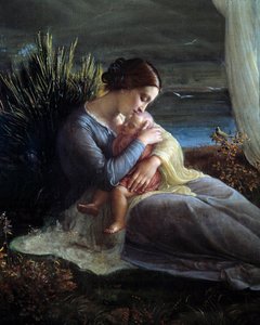 Das Gedicht der Seele; Der Engel und die Mutter (Detail)
