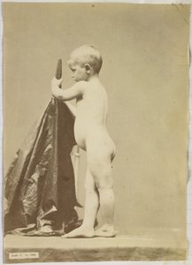 Studie eines nackten Kindes, stehend von der Seite gesehen von Louis Jean Baptiste Igout (attributed to)