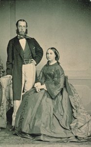 Maximilian von Habsburg-Lothringen und Charlotte von Sachsen-Coburg-Gotha, Kaiser und Kaiserin von Mexiko, vor ihrer Abreise nach Mexiko, 1864