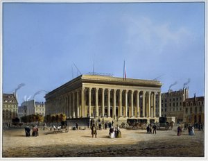 Börse und Handelsgericht - in „Paris en 1837“ von Louis Jules Arnout