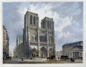 Der Hof von Notre-Dame - von Arnout von Louis Jules Arnout