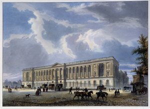 Ansicht der Louvre-Kolonnade - in „Paris en 1837“ von Louis Jules Arnout