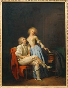 Der verlassene Vogel, genannt Das Paar und der entflohene Vogel von Louis Leopold Boilly