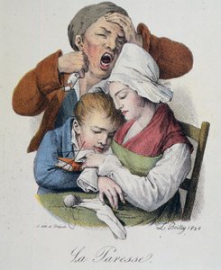 Die sieben Todsünden: Faulheit von Boilly
