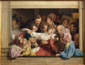 Bühne an einem Tag der freien Unterhaltung: Die Wirkung des Melodramas von Louis Leopold Boilly