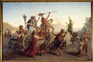 Die Rückkehr vom Fest der Madonna des Bogens bei Neapel von Louis Leopold Robert