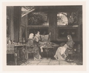 Venantius Fortunatus liest seine Gedichte Radegonda VI vor von Louis  Lucas