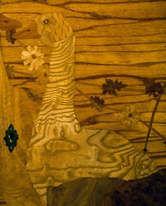Jugendstil-Mahagoni- und Eichenbuffet von Louis Majorelle