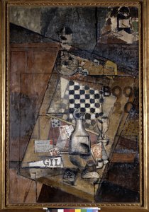 Stillleben mit Schachspiel von Louis Marcoussis