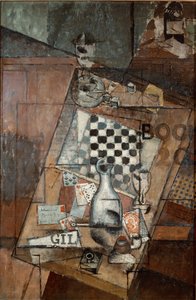 Stillleben mit Schach von Louis Marcoussis