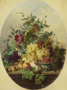 Stillleben mit Früchten und Blumen von Louis Martinet