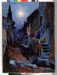 Auriol, Gasse im Mondlicht