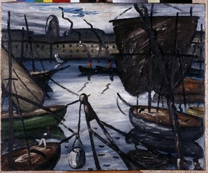 Der alte Hafen. Gemälde von Louis Mathieu Verdilhan