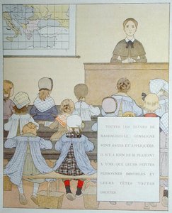 Die Schülerinnen von Mademoiselle Genseigne, Illustration aus 