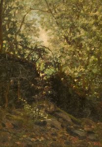 Nacht durch den Wald, 1889 von Louis Michel Eilshemius