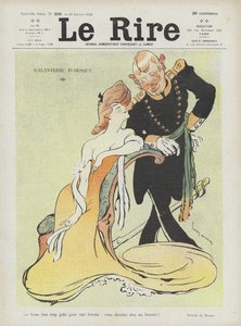 Teutonische Galanterie. Illustration für Le Rire