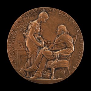 Michel-Eugène Chevreul, 1786-1889, Chemiker, Physiker und Philosoph, 1886 von Louis Oscar Roty