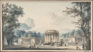 Projekt für eine Festdekoration von Louis Pierre Baltard