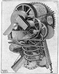 Der Kopf eines Erfinders, 1893 von Louis Poyet