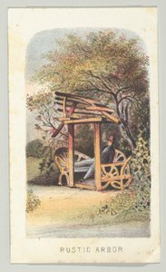 Rustikaler Laubengang, aus der Serie Ansichten im Central Park, New York, Teil 2, 1864
