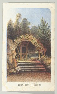 Rustic Bower, aus der Serie, Ansichten im Central Park, New York, Teil 3, 1864 von Louis Prang