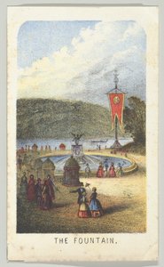 Der Brunnen, aus der Serie Ansichten im Central Park, New York, Teil 3, 1864 von Louis Prang