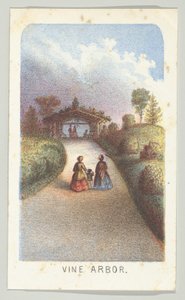 Weinlaube, aus der Serie, Ansichten im Central Park, New York, Teil 3, 1864 von Louis Prang