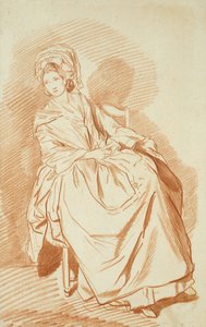 Studie einer sitzenden Dame