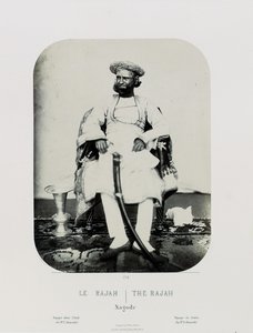 Ein königlicher Natch auf der Insel Jug Navas Oudeypour; Der Rajah, ca. 1865-68