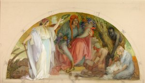 Reichtum des Bodens (Studie für Lunette, Altes Senatsgebäude) von Louis Schaettle