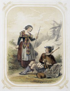 Paar in Schottland - im 
