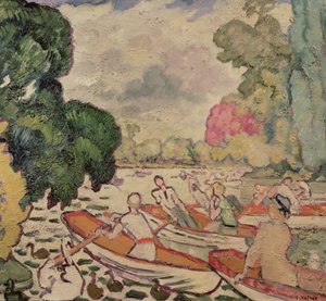 Boote im Bois de Boulogne