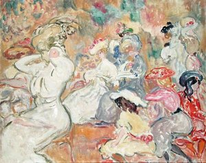 Junge Frauen im Garten, ca. 1898 von Louis Valtat