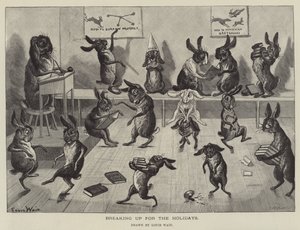 Ferienbeginn von Louis Wain