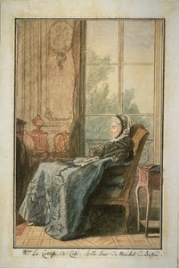 Die Comtesse de Cossé in einem Salon von Louis de Carmontelle