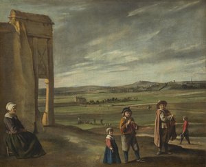 Landschaft mit Bauern, ca. 1640 von Louis le Nain