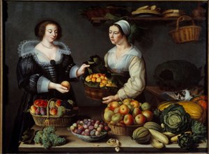 Die Obst- und Gemüsehändlerin