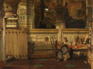 Die ägyptische Witwe von Lourens Alma Tadema