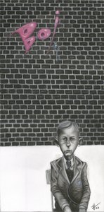 Melancholischer Schuljunge von Lourens Joubert