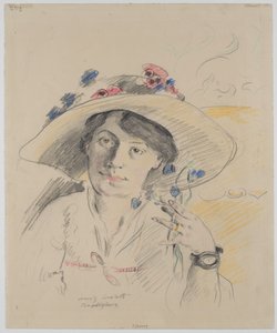 Bildnis der Gattin des Künstlers, Charlotte Berend-Corinth von Lovis Corinth