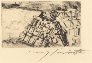 Egge Harrow, 1916 von Lovis Corinth